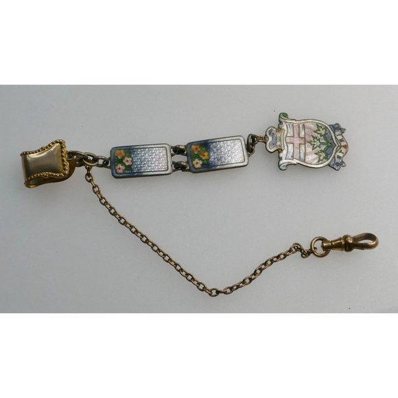 Rare Signed Richard Hemsley Watch Fob Sterling Silver & Enamel Ontario Canada - Picture 12 of 16